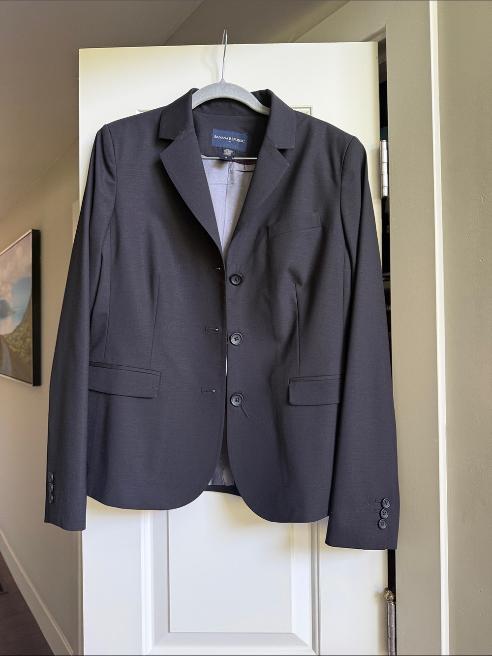 Banana Republic black jacket size 8
Non smoking no pets home